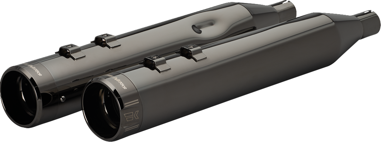 KHROME WERKS 4-1/2" HP-Plus® Slip-On Mufflers with Klassic Tip - Eclipse® / M8 1801-1822
