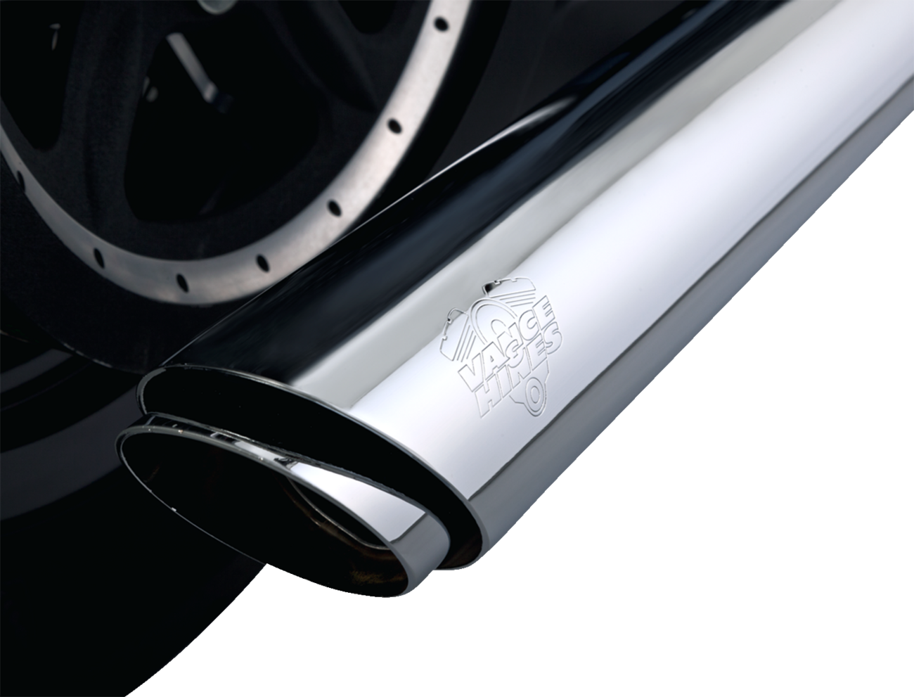 3" Twin Slash Slip-On Muffler - Chrome