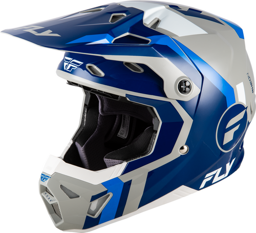 FLY Racing Formula CP Seal Helmet (2026) - Navy / Blue / Grey - View 18