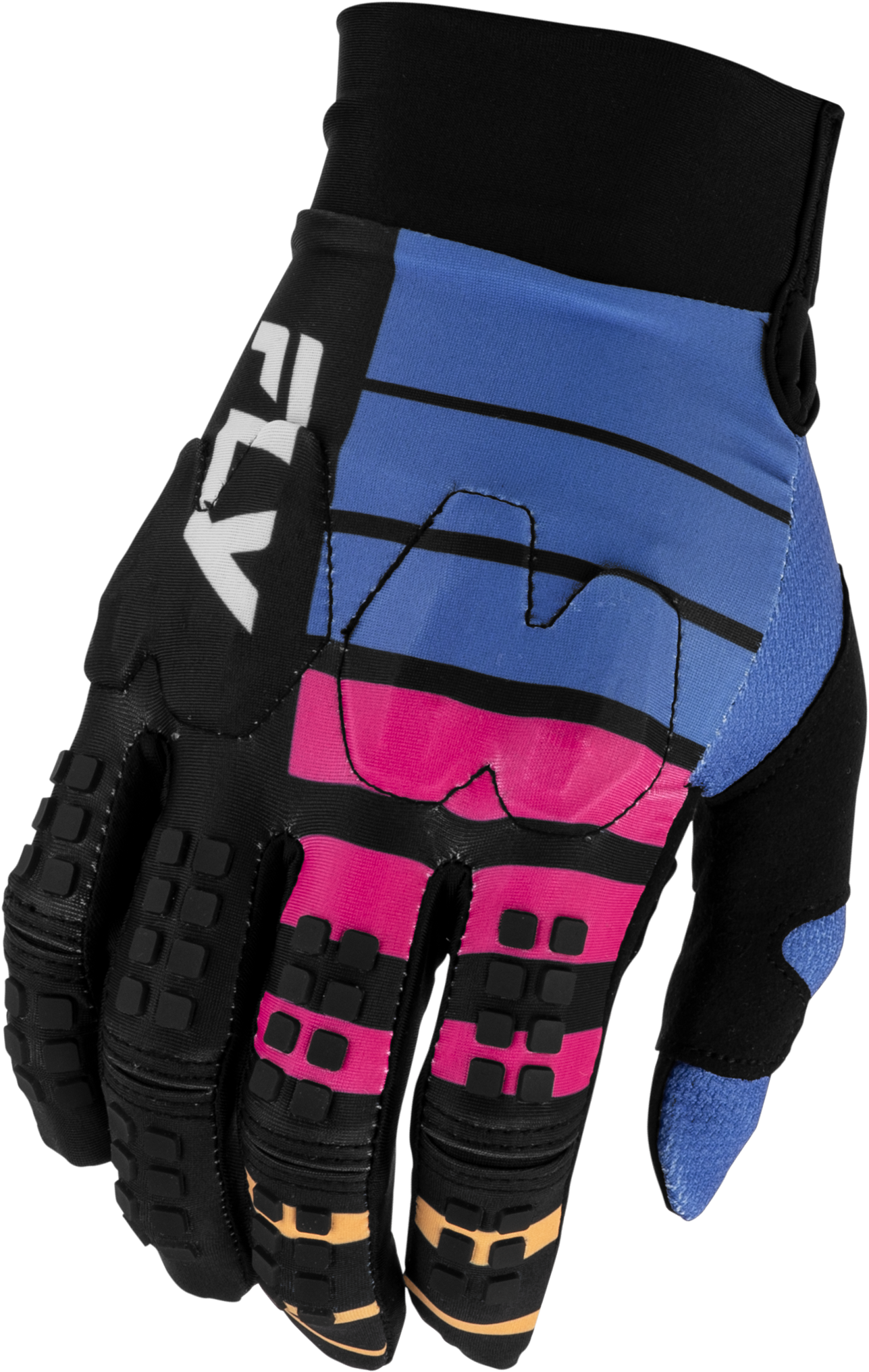 FLY Racing Evolution DST Bolt Gloves (2027) - Black / Blue / Multi - View 1