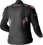 RST S-1 CE Women's Leather Jacket - Black / Fluorescent Pink - View 2