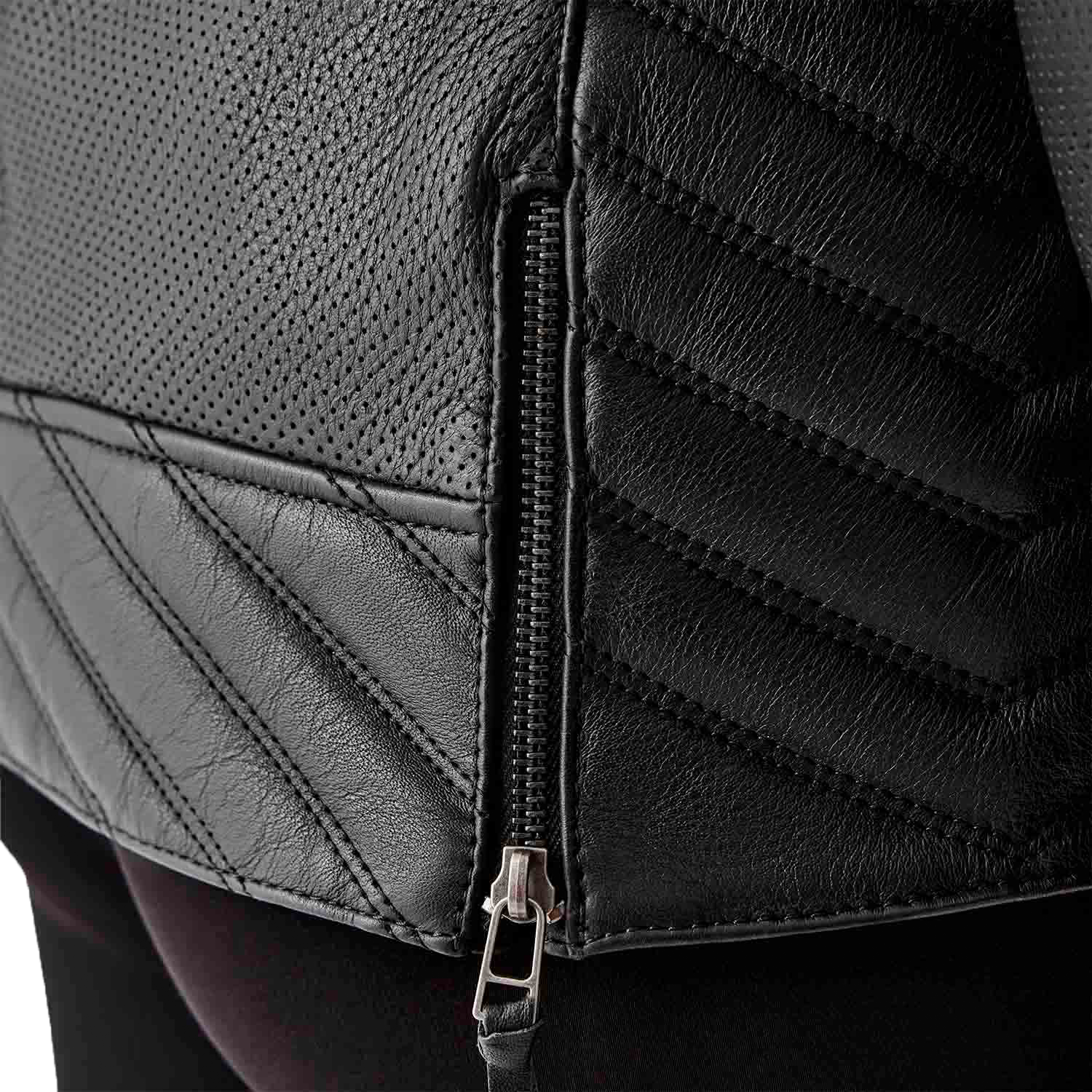 RST Roadster Air CE Women's Leather Jacket - Black - View 6