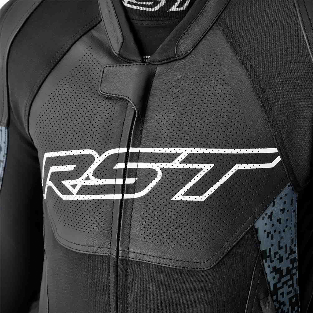 RST Pro Series Supersport-K CE Men's Leather Jacket - Grey / Black - View 24