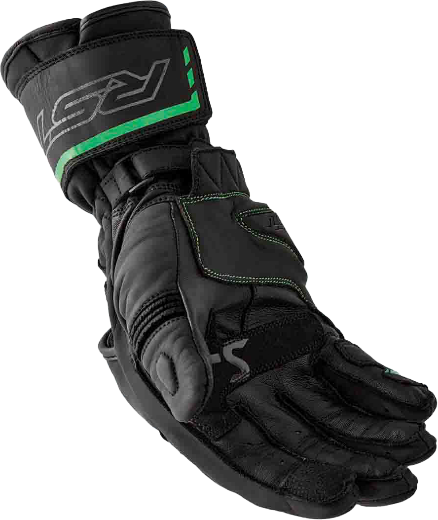 RST S-1 Gloves - Black / Fluorescent Green - View 10
