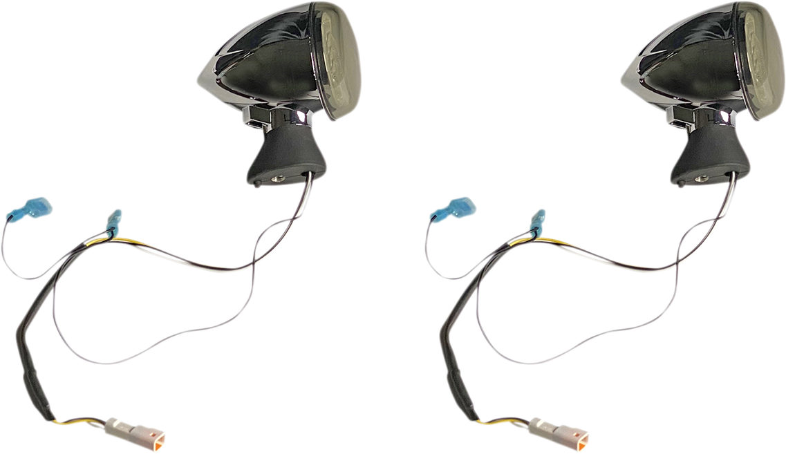 CUSTOM DYNAMICS Front LED Turn Signal - Chrome / Scout 2020-1911