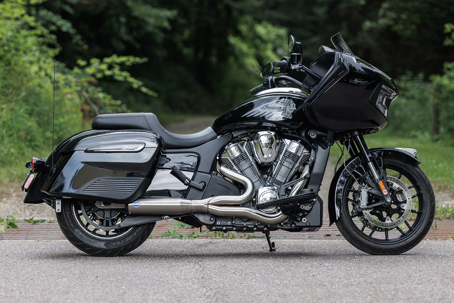 2-into-1 Qualifier Exhaust System - 50-State - Brushed - Stainless Steel