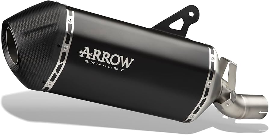 72502SKN Arrow Suzuki V-Strom 1000 /1050 2017-2025 Homologated Titanium Dark Sonora Silencer With Carb. Endcap 72502skn