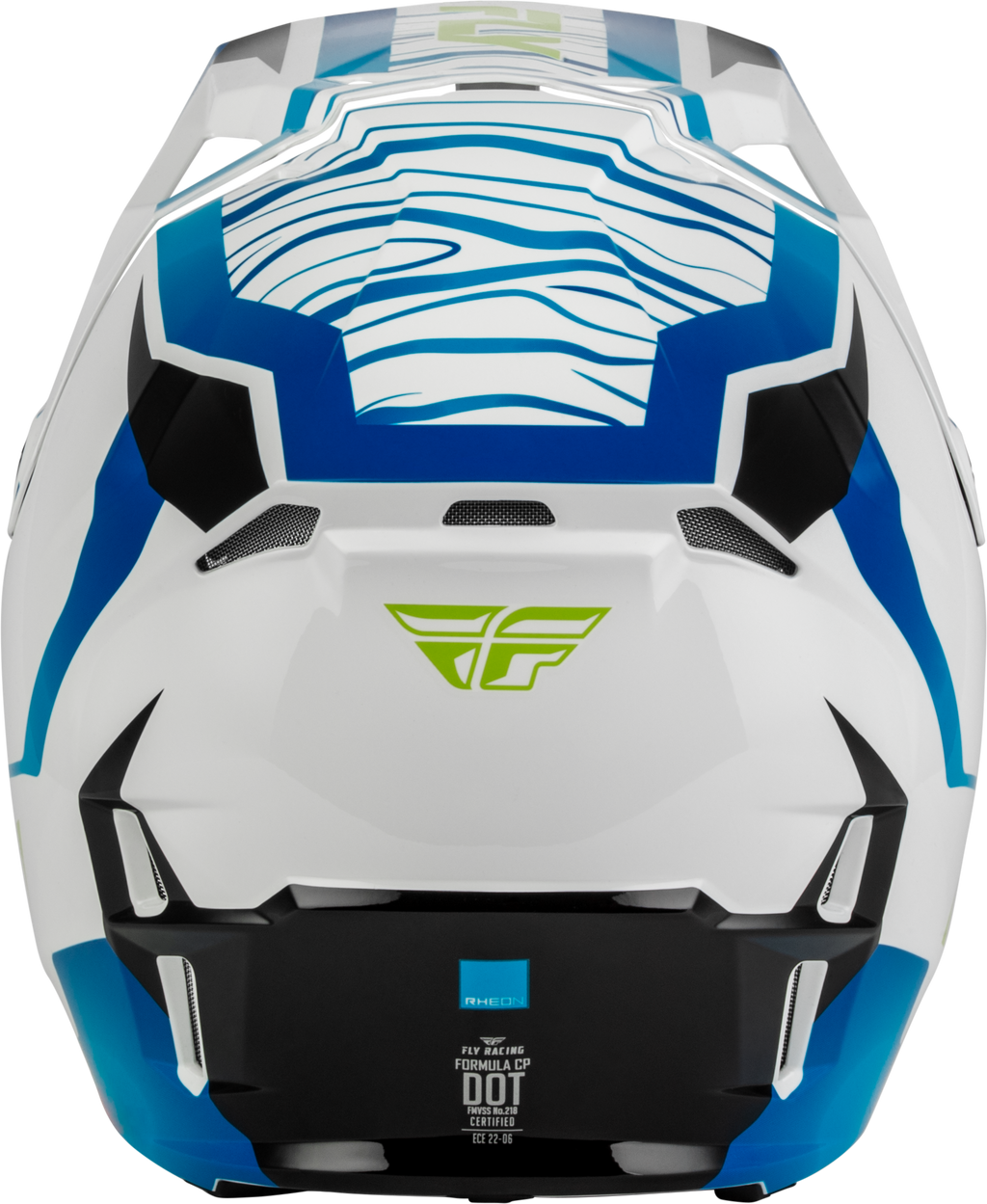 FLY Racing Formula CP Charge Helmet (2027) - White / Blue / Black - View 8