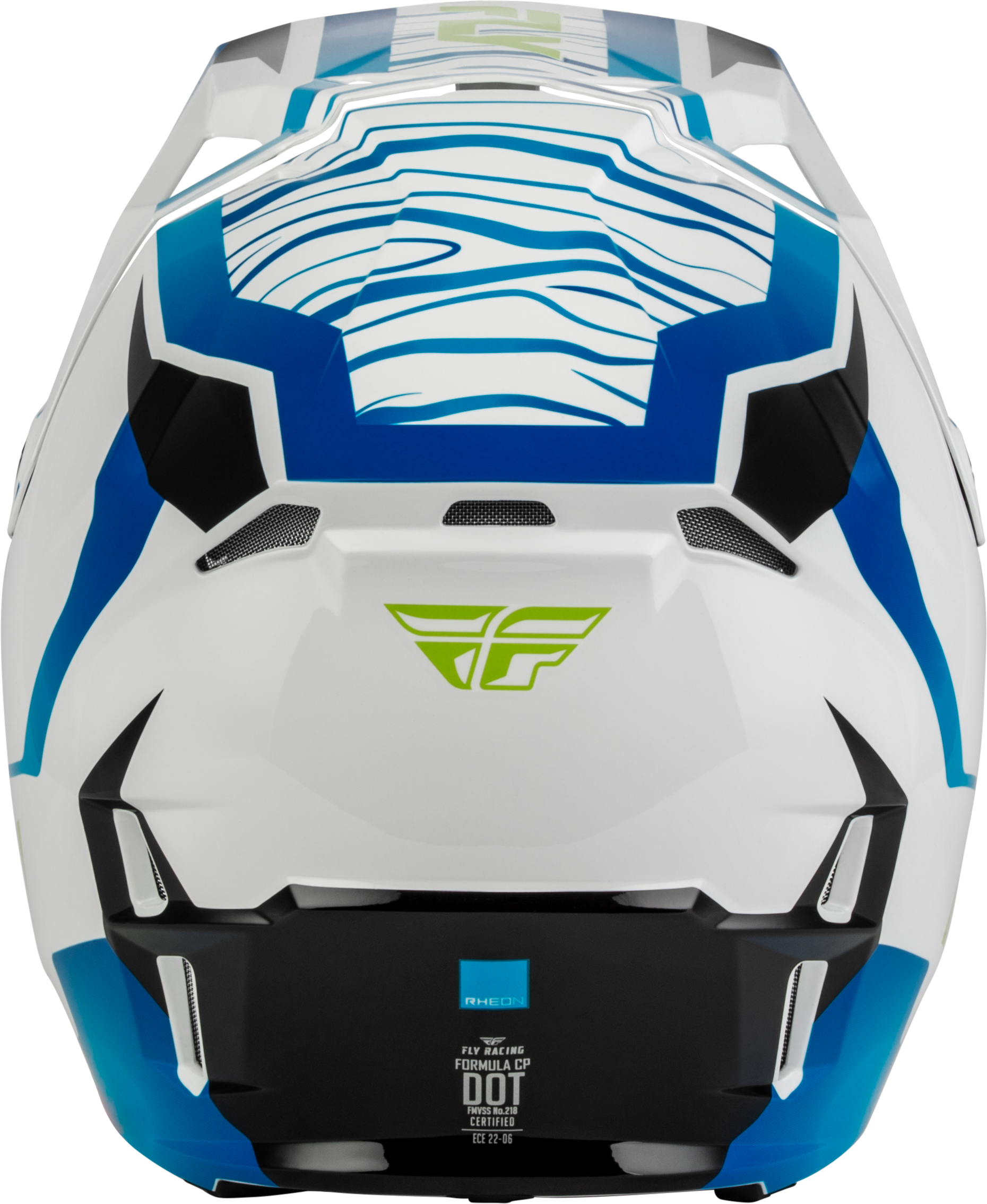 FLY Racing Formula CP Charge Helmet (2027) - White / Blue / Black - View 8