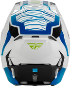 FLY Racing Formula CP Charge Helmet (2027) - White / Blue / Black - View 24
