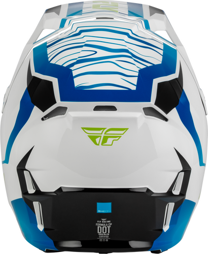 FLY Racing Formula CP Charge Helmet (2027) - White / Blue / Black - View 24