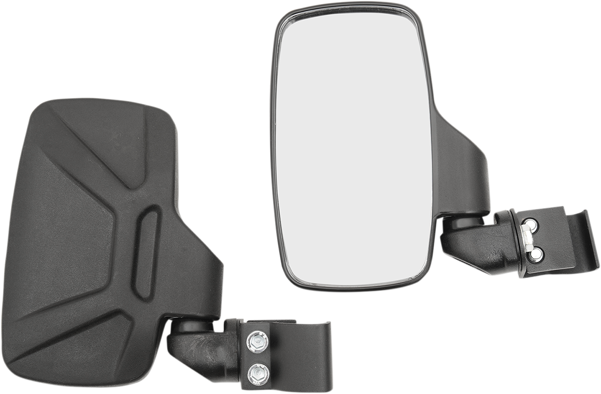 MOOSE OFFROAD Roll Cage Mirror - Mirrors / Side View / Rectangle / Black 0640-1088