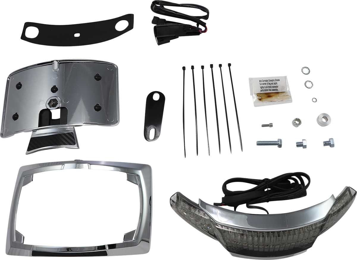 CIRO Taillight/License Plate Holder - Chrome 2010-1348