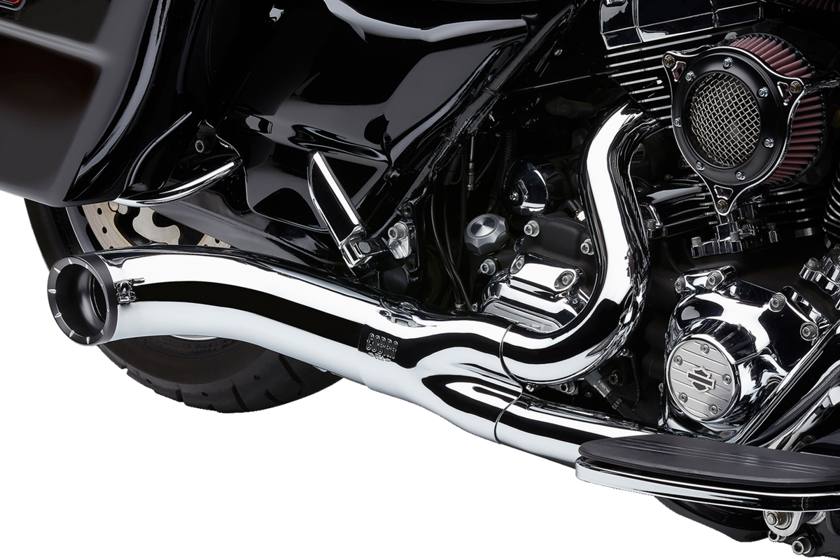 Cobra Turn Out 2-into-1 Exhaust System - Chrome 6270-1