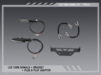 Yoshimura Type O Standard LED Signal Kit for V2 Fender Eliminators