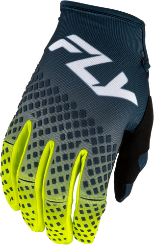 FLY Racing Kinetic Fade Gloves (2027) - Navy / Hi-Viz / White - View 15