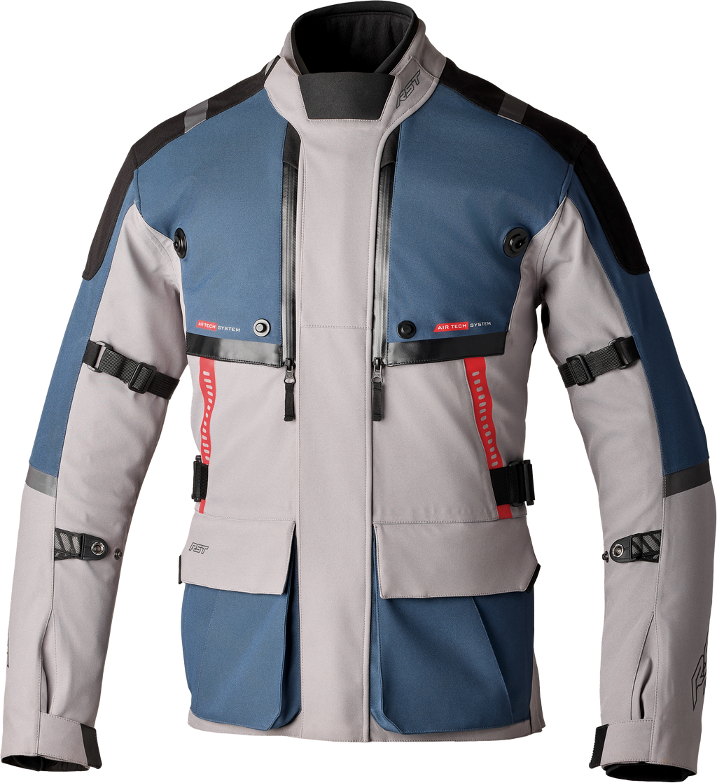 RST Pro Series Vulcan CE Men's Textile Jacket - Silver / Blue - View 10