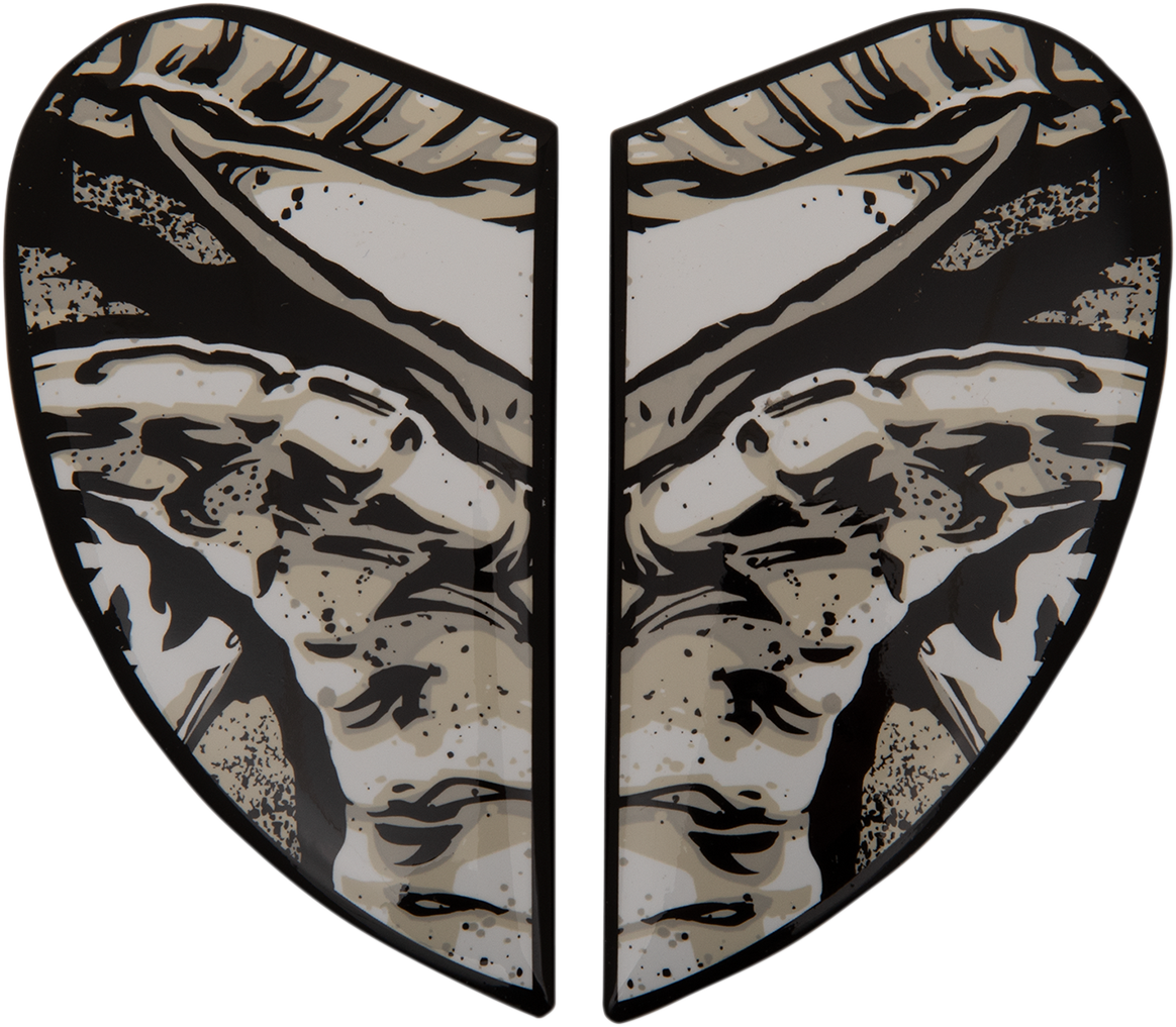 ICON Airform™ Helmet Side Plates — Parahuman - Airform™ Side Plates / Parahuman / Blue 0133-1239