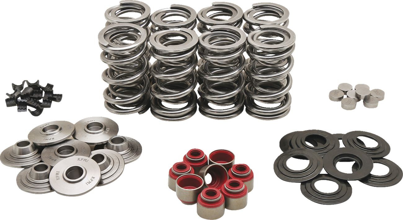 KIBBLEWHITE Rocker Shim Conversion Dual Valve Spring Kit - Valve Spring Kit / Rocker Shim Conversion / Dual Springs / Titanium Retainers / M8 0926-3416