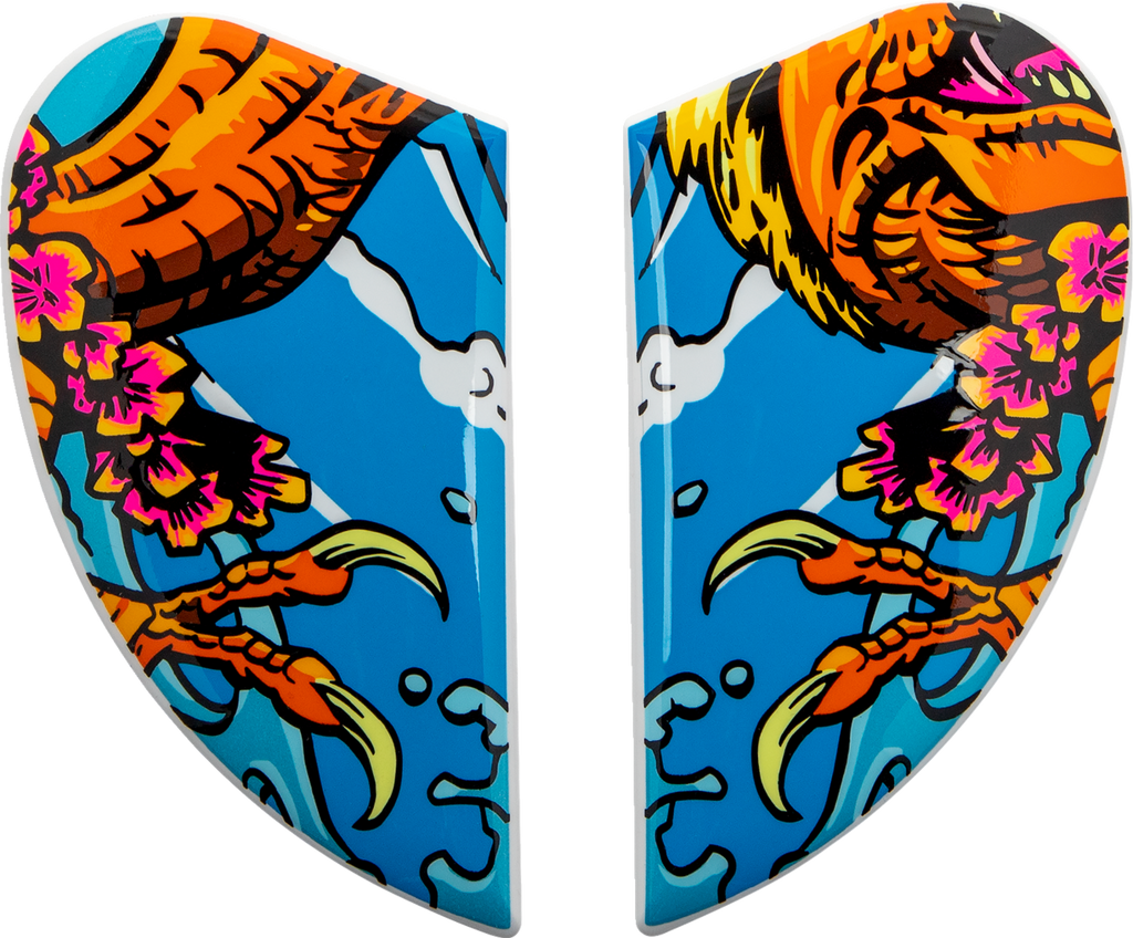 ICON Airform™ Helmet Side Plates — Dino Fury - Airform™ Side Plates / Dino Fury 0133-1392