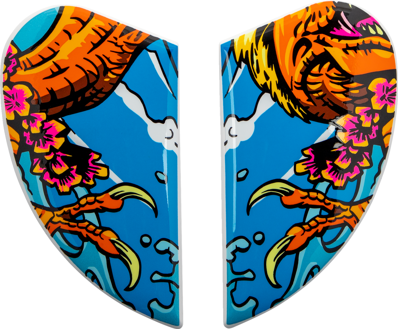 ICON Airform™ Helmet Side Plates — Dino Fury - Airform™ Side Plates / Dino Fury 0133-1392