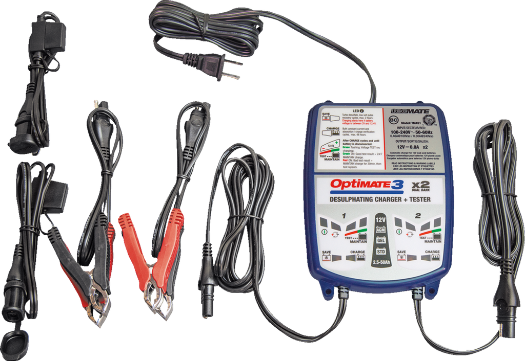 TECMATE OptiMate™ 3 Multi-Battery Charger and Maintainer