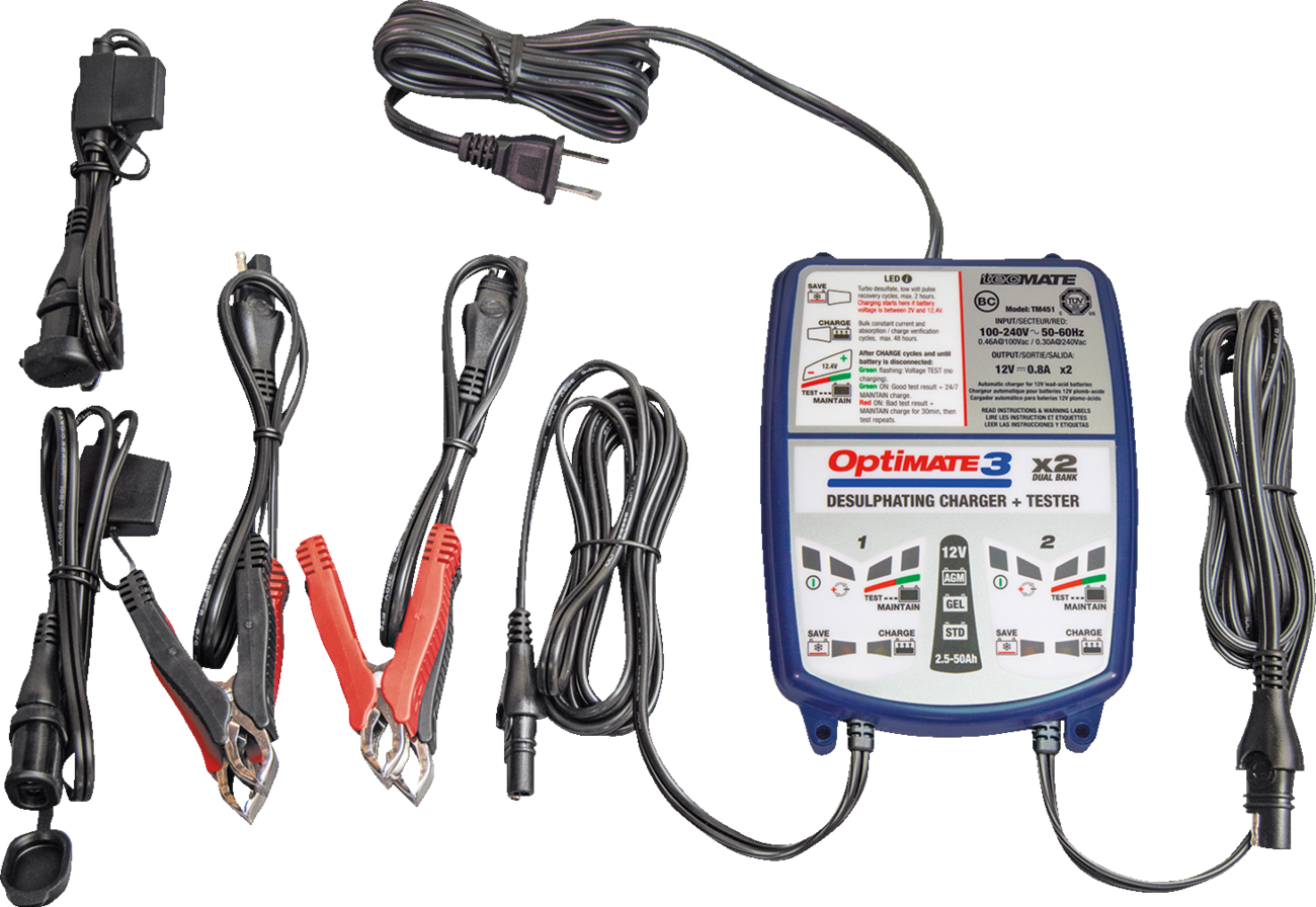 TECMATE OptiMate™ 3 Multi-Battery Charger and Maintainer