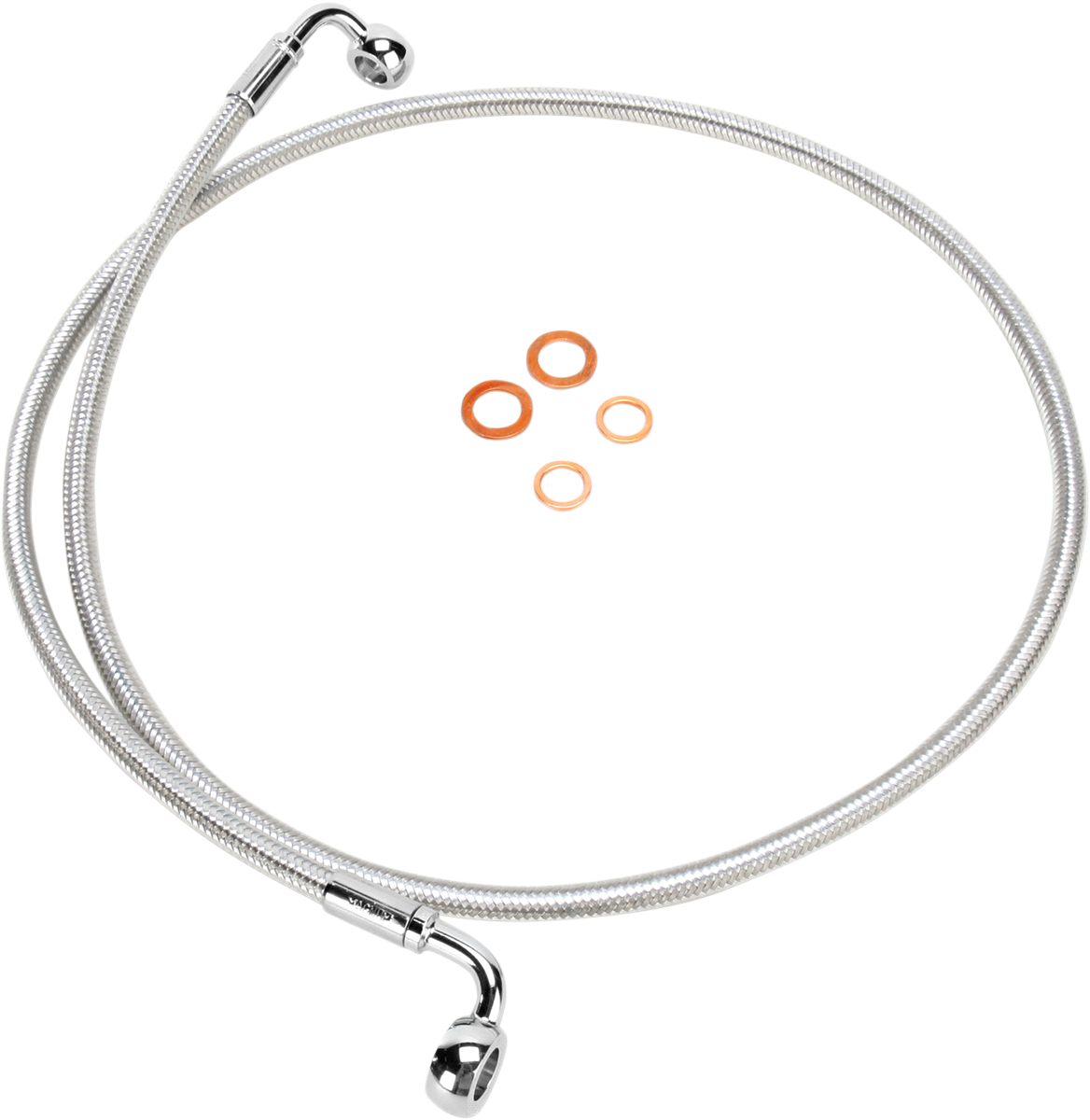 MAGNUM SHIELDING E-Z Align Braided Single Disc Front Brake Line