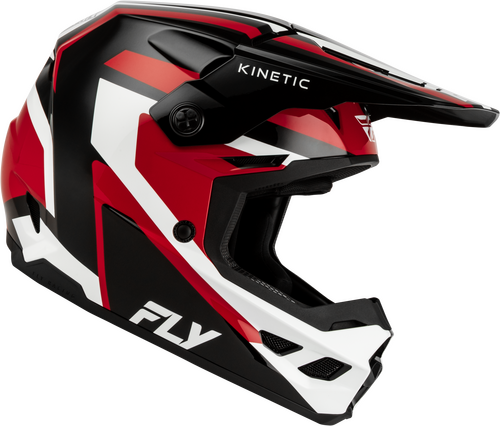FLY Racing Kinetic Sync Helmet (2027) - Black / Red / White - View 29
