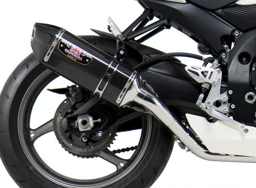 Yoshimura GSX-R600/750 11-26 Race R-77 Stainless Full Exhaust, w/ Carbon Fiber Muffler