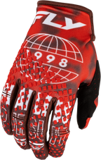 FLY Racing Kinetic Blur Gloves (2027) - Red / Maroon - View 11