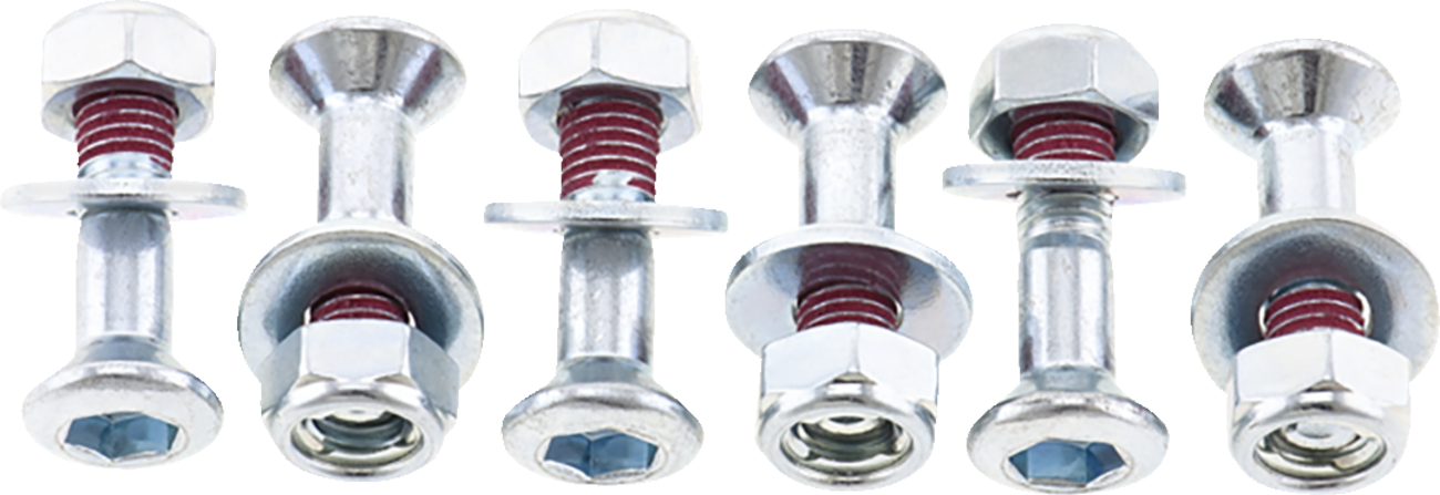 BOLT Fastener Kit - Hub-Savers/Sprocket / Double Locked / Silver / 6 Pack / Honda 2401-0941