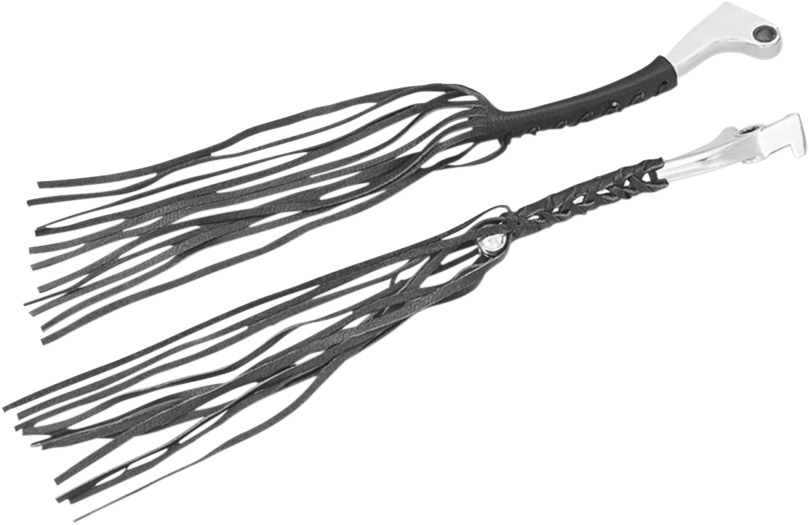 SHOW CHROME Leather Lever Fringe - 0618-0001