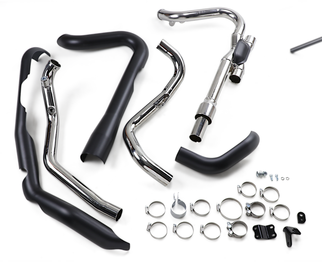 Cobra Dual Bungs Pro Chamber Headpipe - Black 6255DBRB