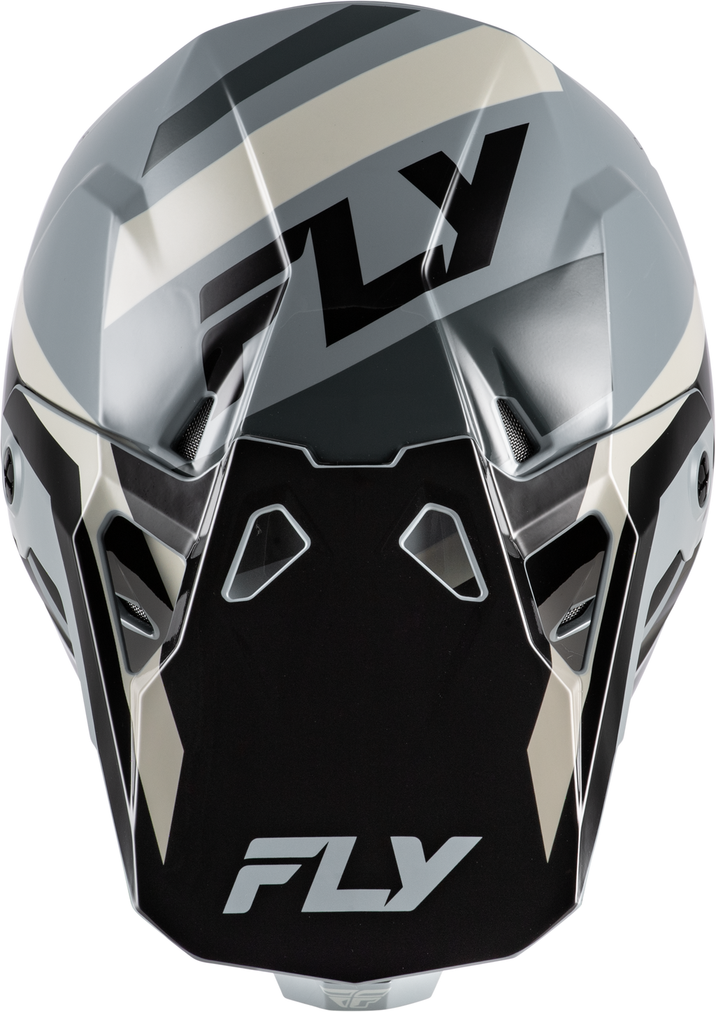 FLY Racing Formula CP Seal Helmet (2026) - Black / Grey / Light Grey - View 9
