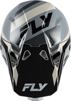 FLY Racing Formula CP Seal Helmet (2026) - Black / Grey / Light Grey - View 9