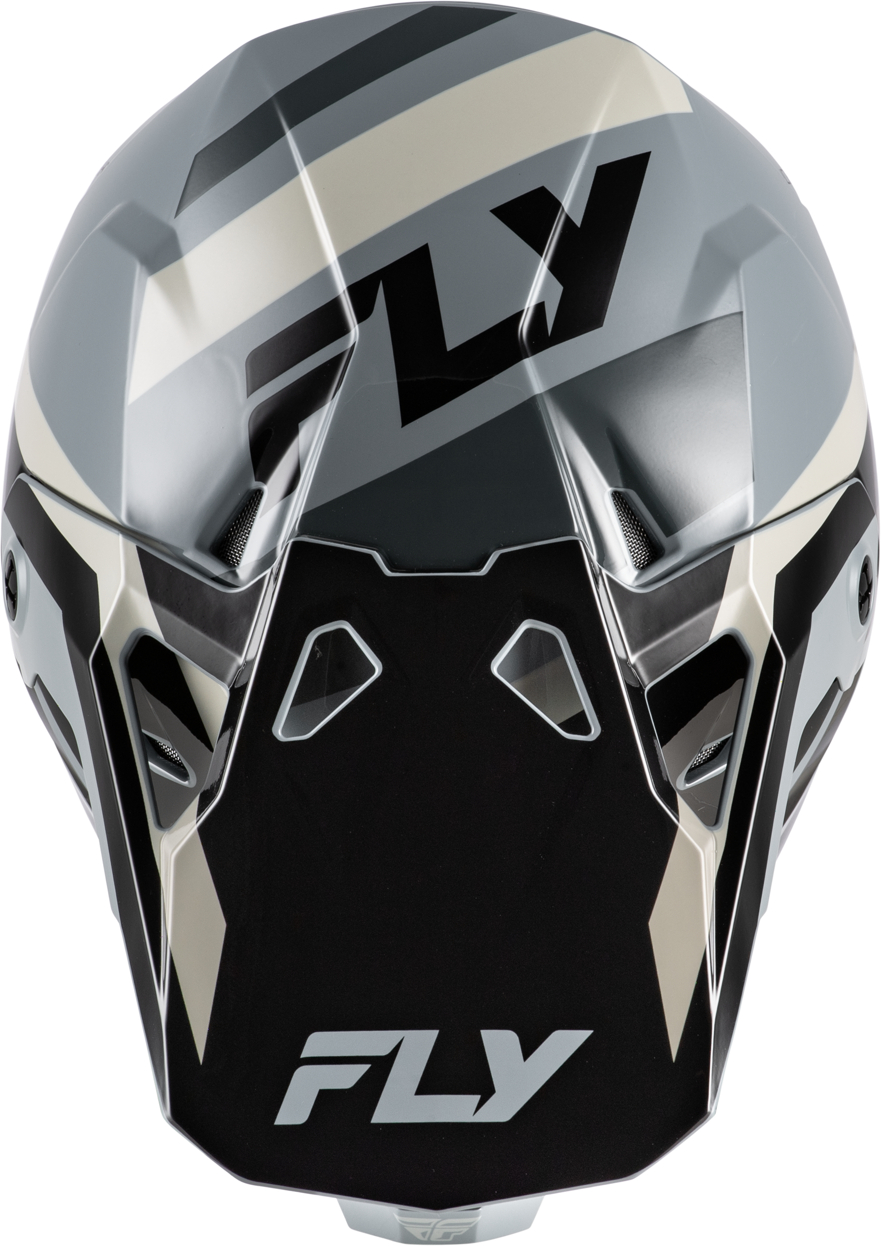 FLY Racing Formula CP Seal Helmet (2026) - Black / Grey / Light Grey - View 9