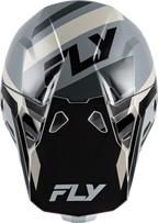 FLY Racing Formula CP Seal Helmet (2026) - Black / Grey / Light Grey - View 25