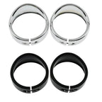 Eagle Lights 4.5" Auxiliary Light Visor Frenched Style Passing Lamp Trim Ring For Harley-Davidson® Motorcycles