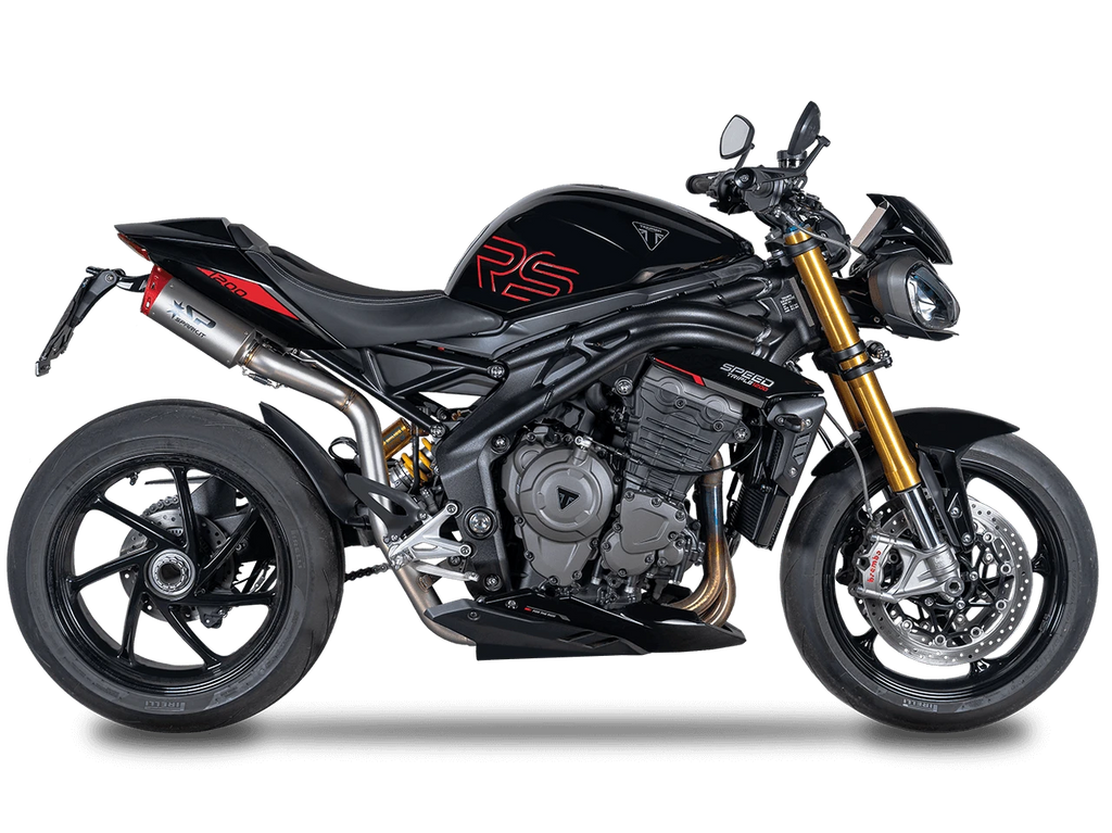 Spark Triumph Speed Triple 1200 "Double Dyno" High Mount Exhaust (Red) (2026-2026)