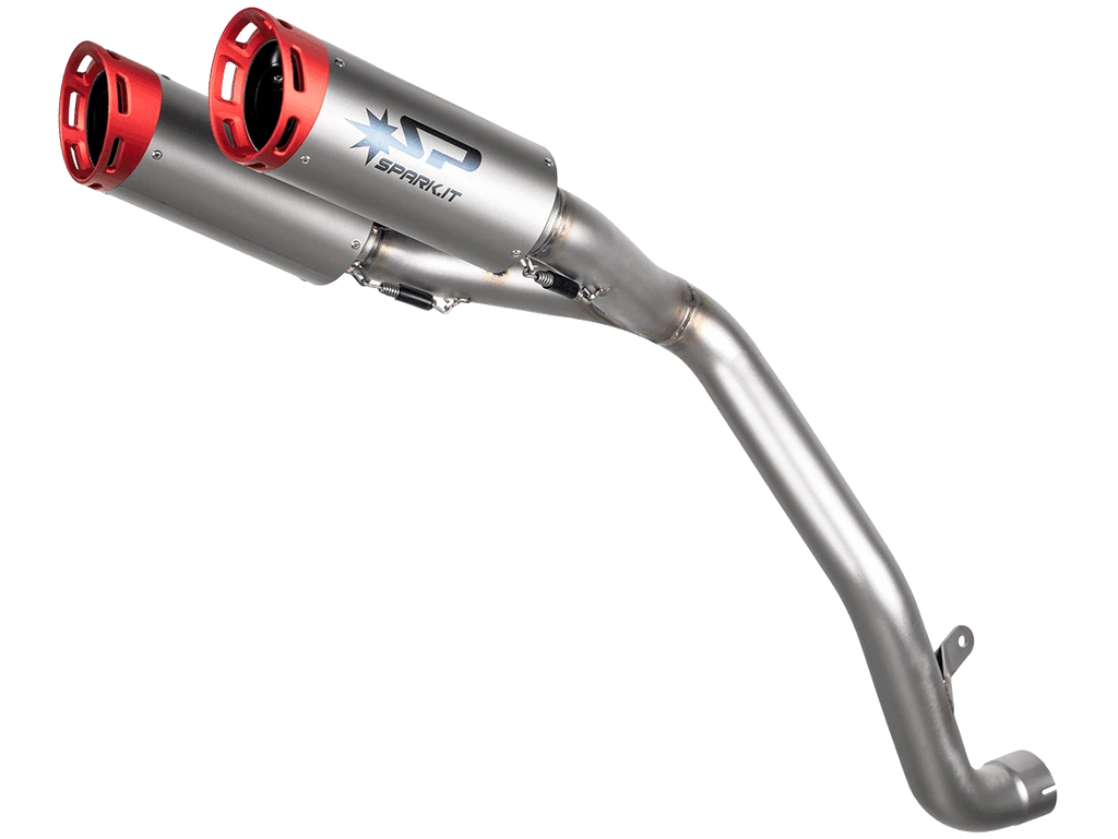 Spark Triumph Speed Triple 1200 "Double Dyno" High Mount Exhaust (Red) (2026-2026)