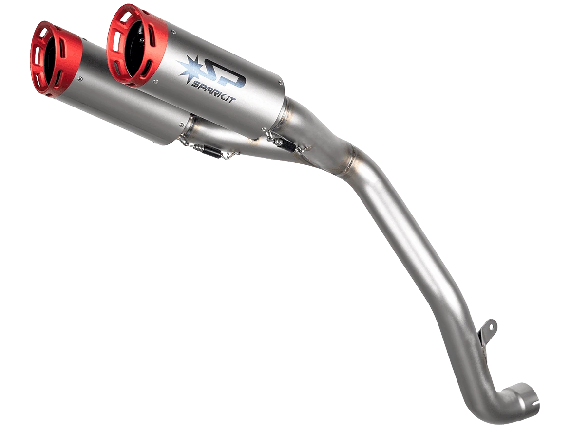 Spark Triumph Speed Triple 1200 "Double Dyno" High Mount Exhaust (Red) (2026-2026)