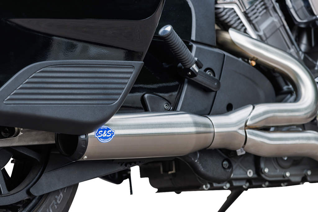 2-into-1 Qualifier Exhaust System - Race Only - Brushed - Stainless Steel
