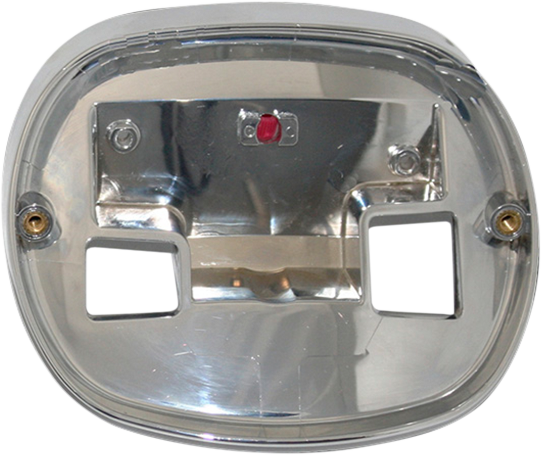 CUSTOM DYNAMICS Taillight Base Plate - Chrome 2010-1275
