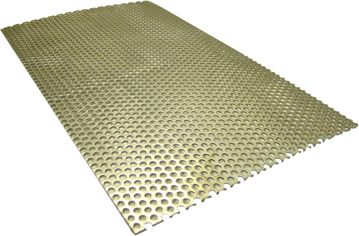 LA CHOPPERS Universal Exhaust Baffle Perforated Sheet - Stainless / 6" x 10" 1860-0245