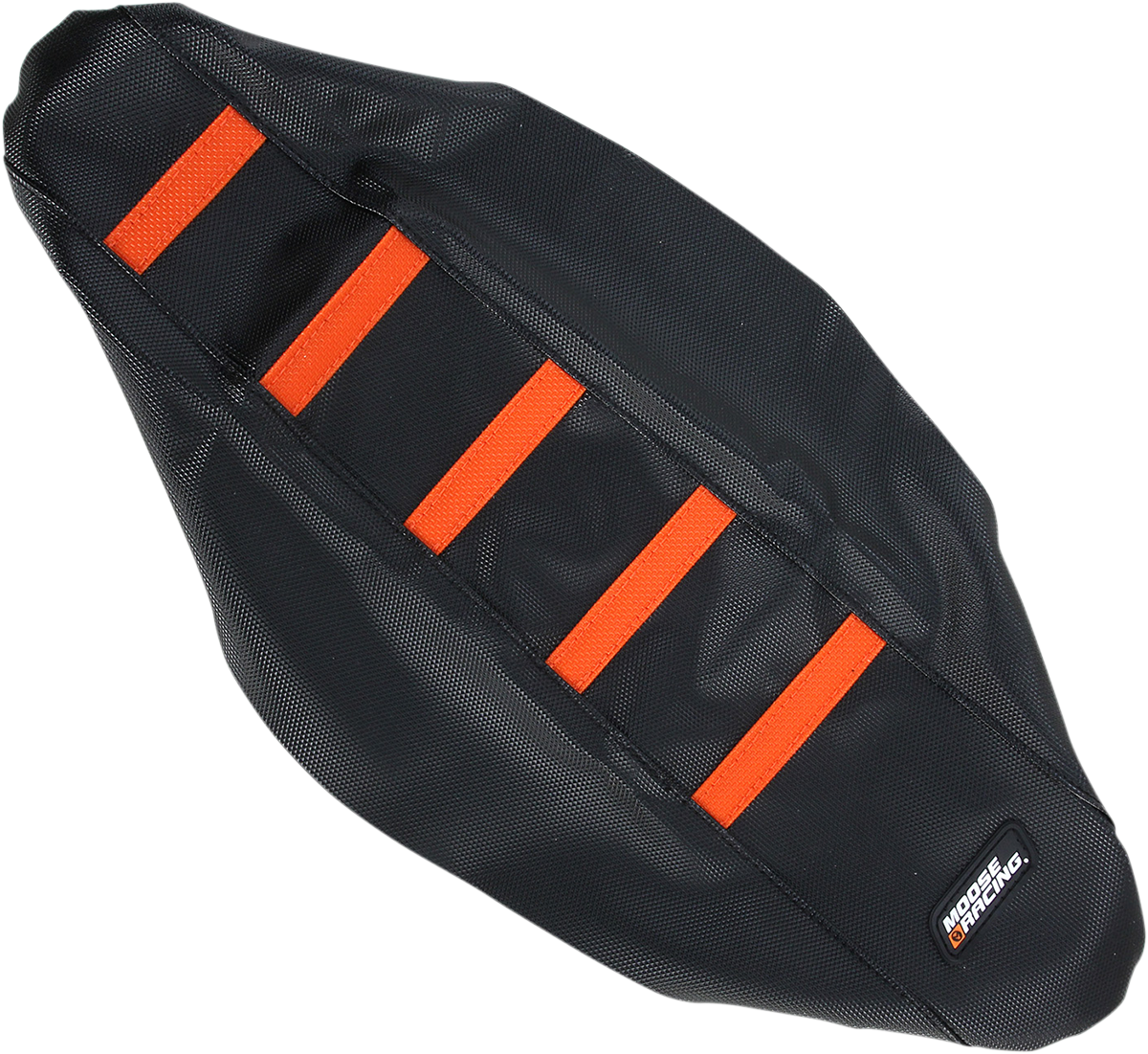 MOOSE OFFROAD Ribbed Seat Cover - Black Cover/Orange Ribs / KTM 85 '13-'17 0821-1796