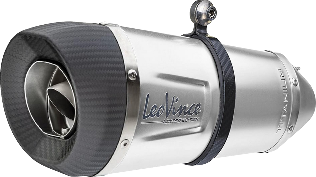 LeoVince Factory S Slip-On Muffler - Titanium - Kawasaki Ninja 1000 SX 14337STU 2020-2026