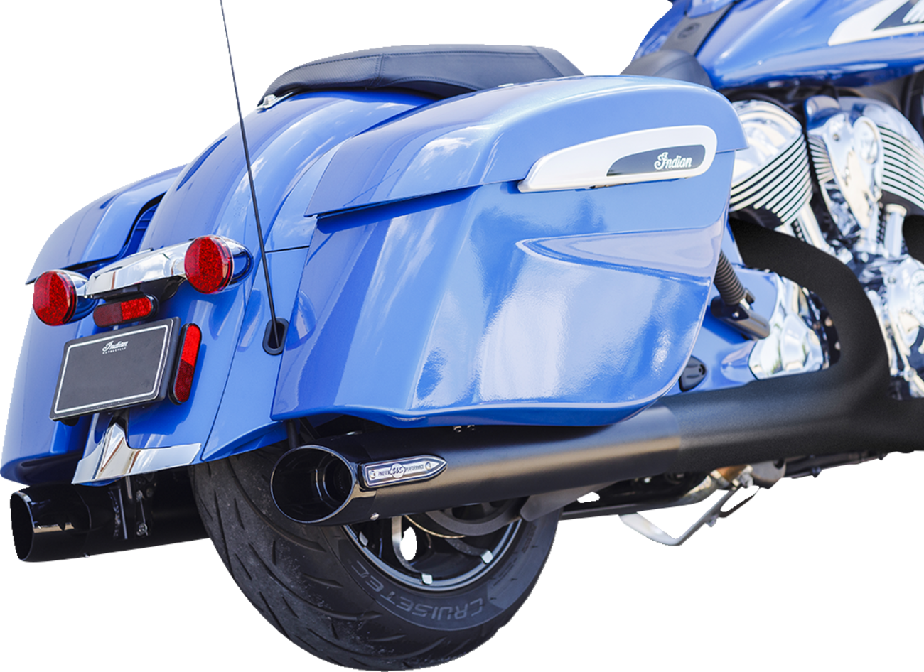 4" Broadhead Slip-On Mufflers - Slash Cut - Black