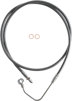MAGNUM SHIELDING KARBONFIBR Mid-Line Brake Line - Brake Line / Carbon Fiber / Mid / ABS / FLHT 1741-6294