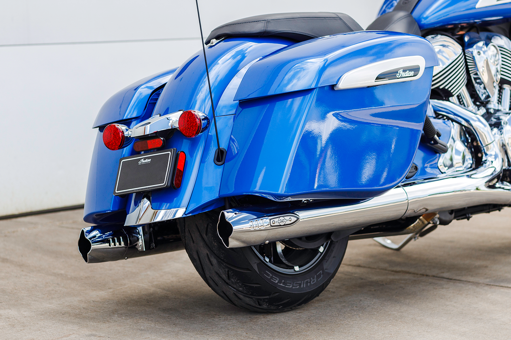 4" Broadhead Slip-On Mufflers - Fishtail - Chrome